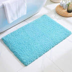 Bathroom Rug 20x32 Non Slip Fluffy Teal Bath Mat for Bathroom Floor Washable Plush Luxury Bath Rug for Tub Soft Shaggy Absorbent Shower Sink Mat