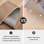 ILANGO Jute Area Rugs for Living Room, Woven Washable Rugs 3'x5' Indoor, Natural Farmhouse Rugs for High Traffice Areas, Non Slip Carpet with Rubber Backing for Bedroom Kitchen Porch