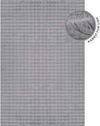 CAMILSON Modern Gray Non Slip Rug 4x6 Ultra Soft High Pile Area Rugs Non Skid Rubber Backing Durable & Easy to Clean Carpet for Living Room Bedroom Kids Room Indoor Use (4 x 6 Gray)