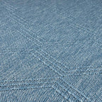 LUXE WEAVERS Modern Farmhouse Blue 8x10 Washable Area Rug, Anti-Slip Diamond Pattern Carpet