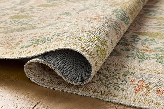 Loloi Rifle Paper Co. Canopy Collection CNP-05 Ivory 7'-6" x 9'-6" Area Rug