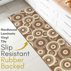 Custom Size Brown Hallway Runner Rug | Cut to Length 2'3" x 12' (Runner) | Non-Slip & Machine Washable | REMNAZ