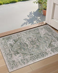 LUMI Indoor Door Mat 17x30, Washable Low Pile Entry Rug with Non-Slip Rubber Backing, Durable Welcome Mat for Entryway, Hallway, Patio, or Porch