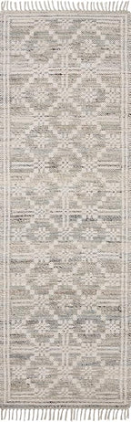 Loloi Angela Rose Rivers Collection RIV-02 Lagoon/Ivory 7'-9" x 9'-9" Reversible Area Rug