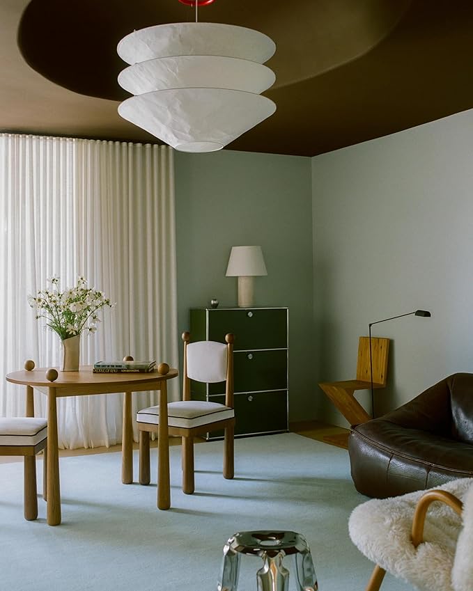 Hand-Tufted Wool Rectangle Area Rug – Soft Premium Wool Carpet for Living Room, Bedroom & Home Décor – 10X13 ft| Powder Blue – Durable, Non-Slip Backing, Handcrafted Rug