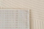 Revival Rugs Record 6'7"x9' Washable Area Rug for Living Room Bedroom - 100% Recycled Oeko-TEX Certified, Medium Pile, Beige, Cream