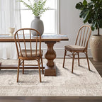 LUMI Washable Area Rug for Living Room, 10x14 Ultra Soft Traditional Rugs Non Slip with Rubber Backing, Low Profile, High Traffic, Stain Resistant Carpets, Ideal for Bedroom, Dining Room, Indoor