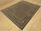 Blue Denser Weave All Over Fish Pattern Heritta Design Soft Vibrant Wool Hand Knotted Rug(7'10"x10')