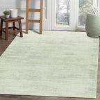 Abstract Neutral Area Rugs for Living Room Sage Green Nursery 5x8 Rug Non Slip Washable Low Pile Floor Covering Carpet for Playroom Bedroom Light Green