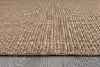 Beverly Rug Easy Jute Natural Runner Rug 2x7 Solid Washable Durable Outdoor Indoor Area Rugs for Living Dining Room Patio Office Stain Resistant Non Shedding Casual Indoor Outside Carpet 2 x 7 Natural