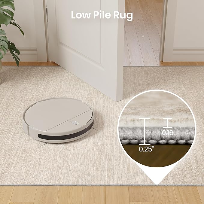 Valenrug Washable Rugs 8x10 - Stain Resistant 8x10 Area Rugs for Living Room, Non Slip Backing Gradient Printed Rugs for Bedroom, Folable Machine Washable Area Rug (8'x10', Brown)