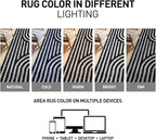Rugshop Abstract Arch Shag Area Rug Anthracite Dark Gray 5' x 7' Great for Bedrooms, Living Rooms, or Under Coffee Tables