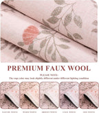 YIHOUSE Pink Floral Print Rugs, Moroccan Trellis 9x12 Washable Large Rug, Modern Pastel Non Slip Ultra-Thin Area Rug for Classroom, Nursery Playroom,Dorm,Bedroom,Living Room, Pink Multi
