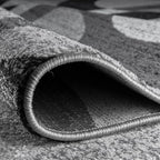 Rugshop Contemporary Abstract Circles Perfect for high Traffic Areas of Your Living Room,Bedroom,Home Office,Kitchen Area Rug 10' x 14' Gray