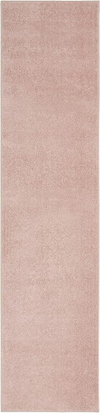 Nourison Home Nourison Essentials Pink 2'2" x 12' Area Rug - Easy Clean, Non Shedding, Bed Room, Living Room, Dining Room, Kitchen (12' Runner)
