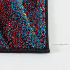 SAFAVIEH Glacier Collection Runner Rug - 2'3" x 18', Red & Green, Modern Abstract Design, Non-Shedding & Easy Care, Ideal for High Traffic Areas in Living Room, Bedroom (GLA126Q)