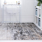 Rugs.com Leipzig Collection Rug – 10x14 Beige Low-Pile Rug Perfect for Living Rooms, Large Dining Rooms, Open Floorplans