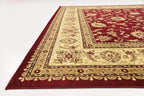 Unique Loom Voyage Collection Traditional Oriental Classic Intricate Design Area Rug (10' 0 x 10' 0 Square, Red/Gold)