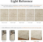HUGEAR Retro Beige Area Rug 6x9 Machine Washable Living Room Rugs Distressed Vintage Floral Low Pile Carpet Bedroom Office Dining Room Laundry Room Non Slip Soft Lightweight