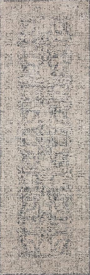 Loloi Amber Lewis Alie Collection ALE-05 Charcoal/Beige 5'-3'' x 7'-9'', .13'' Pile Height, Area Rug