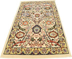 Unique Loom Espahan Collection Area Rug - Cape Cod (4' 1" x 6' 1" Rectangle, Cream/ Black)