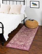 Unique Loom Isabella Collection Area Rug - Adjani (2' 7" x 10' Runner, Purple/ Ivory)