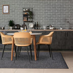 LUXE WEAVERS Modern Farmhouse Smoke 9x12 Washable Area Rug, Anti-Slip Diamond Pattern Carpet