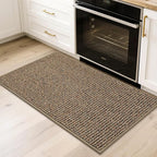 BEQHAUSE 2x3 Entryway Rug Indoor Door Mat Non-Slip Washable, Hallway Rugs Absorbent & Stain Resistant Hall Carpet Runner Rugs for Entryway, Front Door Floor Mats Laundry Room Rugs for Entry, Taupe
