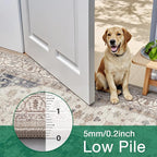 LUMI 10x14 Washable Area Rug for Living Room, Ultra Soft Traditional Rugs Non Slip with Rubber Backing, Low Profile, High Traffic, Stain Resistant Carpets, Ideal for Bedroom, Dining Room, Indoor