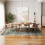Dripex 8x10 Area Rugs - Stain Resistant Washable Rug Distressed Rugs for Living Room Dining Room Bedroom Anti-Slip Low-Pile and Soft Accent Rug Farmhouse Office Home Decor, Pet & Child Friendly