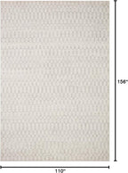Loloi Kamala Collection KAM-05 Ivory/Grey 9'-2" x 13' Area Rug