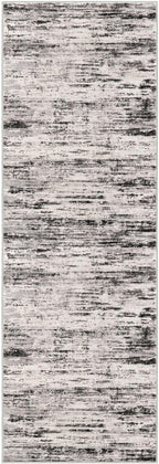 Modern Abstract Runner Rug 2x6, White Black Grey Taupe Washable Kitchen Runner Non-Slip Soft Hallway Rug Runner Thin Print Faux Wool Carpet for Entryway Bedroom Laundry Room Indoor Home Decor