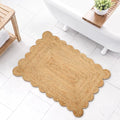 Savi Home Hand Woven Area Rug Braided Jute Scalloped Border, Decor Collection Classic Quality Made for Living Room, Kitchen, 2x3' - Natural