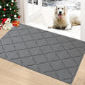 Timo Indoor Door Mat, Front Door Rug 24"x36" Rubber Backing Non Slip Absorbent Door Mats, Resist Dirt Entrance Doormat Inside Floor Mats for Entryway, Machine Washable Low-Profile Doormat, Grey