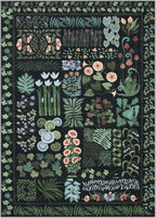 Floral Boho 5x7 Area Rugs for Living Room, Botanical Black Washable Bedroom Rug Non Slip, Large Soft Indoor Throw Carpet for Entryway Kitchen Dining Room Office (Black,5 x 7)