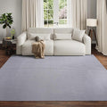 Boho Washable Area Rugs 6x9 ft, Non Slip Area Rug for Living Room, Braided Office Rugs Bedroom Rug Woven Washable Indoor Floor Carpets for Office Dining Bedroom Living Room, Easy to Clean, Gray