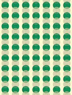 Modern Abstract Living Room Area Rug with Layered Circles Design 3x5 Minimalist Contemporary Geometric Decor Rugs for Dining Room Bedroom Office Nursery Room Washable Non Slip Indoor Mat Green