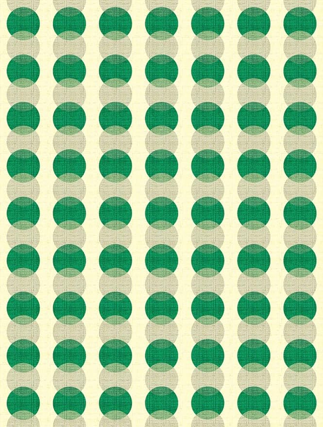 Modern Abstract Living Room Area Rug with Layered Circles Design 3x5 Minimalist Contemporary Geometric Decor Rugs for Dining Room Bedroom Office Nursery Room Washable Non Slip Indoor Mat Green