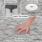 Beglad Shag Rugs for Living Room, Grey Area Rugs 5x7 Feet Upgrade Anti-Skid Modern Minimalist Style Memory Foam Rugs for Bedroom, Indoor Carpet Suitable for Boys Teens Room Decor