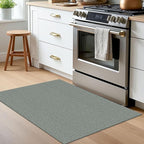 EARTHALL Washable Area Rug 2x3 Ft Non Slip Rugs for Entryway Braided Small Throw Rugs with Rubber Backing Door Mat Indoor Outdoor Entrance Rug for Kitchen Foyer Front Door, Green/Grey