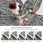 YIHOUSE Modern Hallway Runner Rug, 2x6 Runner Rugs, Black and White Rug Thin Non-Slip Washable Rugs, Soft Contemporary Striped Carpet for Entryway Indoor, Kitchen, Laundry, Bedroom