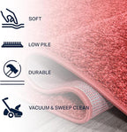 JONATHAN Y Haze Solid Low-Pile Red 9x9 Square Indoor Area Rug, Coastal,Bohemian,Minimalist,Classic, Easy-Cleaning for Living Room,Bedroom,Kitchen,Pet Friendly,Non-Shedding (SEU100E-9SQ)