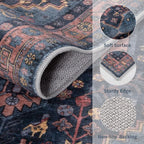 Ciicool Washable Runners Area Rug for Hallways, Ultra Soft 2x8ft Boho Runner Non-Slip Vintage Oriental Long Carpet for Kitchen Bedroom Laundry Bathroom