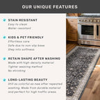 2x4 Entryway Runner Rugs, Small Runners for Kitchen, Door Mat Indoor Entrance, Bathroom, Non-Slip Low-Pile Washable Stain Resistant, Vintage Ashen Charcoal Floral Decor (Ashen/Multi)