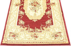 Unique Loom Versailles Collection Traditional Classic Floral Motif Area Rug (4' 0 x 6' 0 Rectangular, Burgundy/ Ivory)