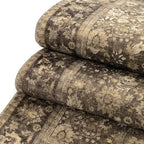 HUGEAR 6x9 Machine Washable Rugs Brown Hallway Large Area Rug Indoor Accent Rug Floral Mid Pile Carpet Soft Thicker Throw Aesthetic Rug Bedroom Living Room Office Dining Kitchen Laundry