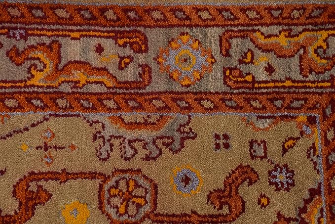 Transitional Collection 5' 2'' X 3' 1'' Rug Rug, All-Over 100% Wool Carpet for Home Décor, Foyer and Hallway