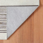 Dash & Albert Ellington Stripe Grey Machine Washable Rug, Runner-2.5 X 8 Feet, Grey Stripe Pattern