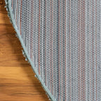 Unique Loom Solid Shag Collection Area Rug (6' 1" Round, Light Slate Blue)