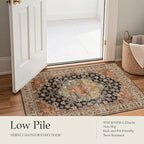 Area Rug Non Slip Machine Washable Ultra Soft Living Room/Bedroom/Kitchen/Outdoor/Classroom Maroon, 5'×7'